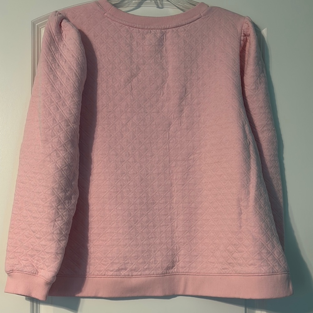 Crown & Ivy Light Pink Fitted “cropped” Sweater - Picture 3 of 3